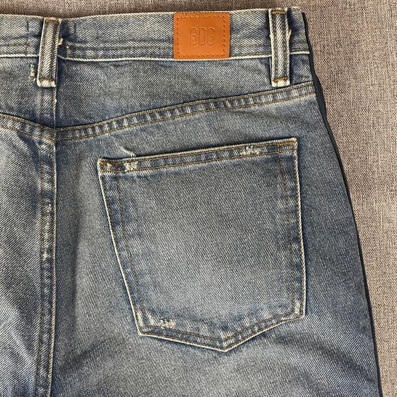 BDG Jeans Urban Outfitters Mens 32x30 Blue Stripe Distressed - Picture 6 of 11
